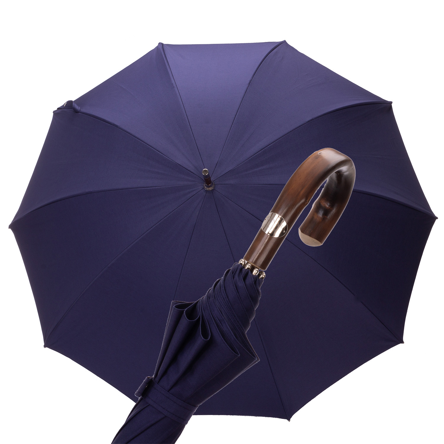 Art. 9405 . 1 Pastorello umbrella blue color chestnut handle