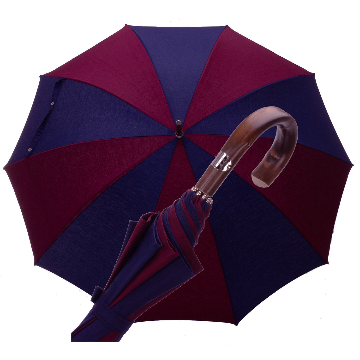 Art. 9405 . 13  Pastorello umbrella bicolor chestnut handle