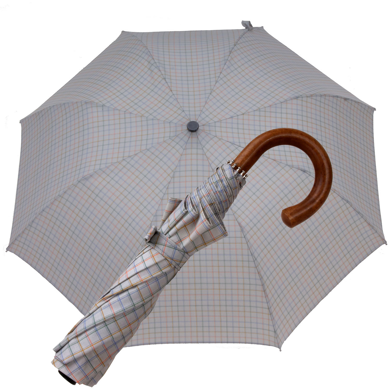 Tm 100. 49 ombrello pieghevole Tartan grigio