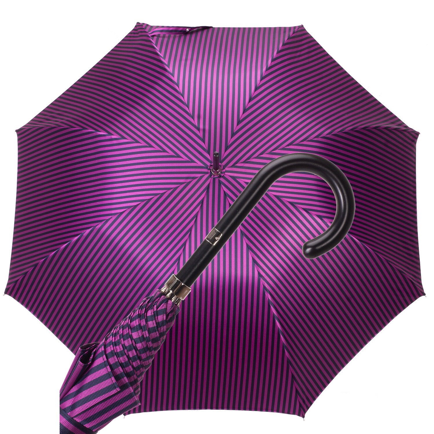 Art.  12800. 1 Ombrello Donna rigato blu e fuxia