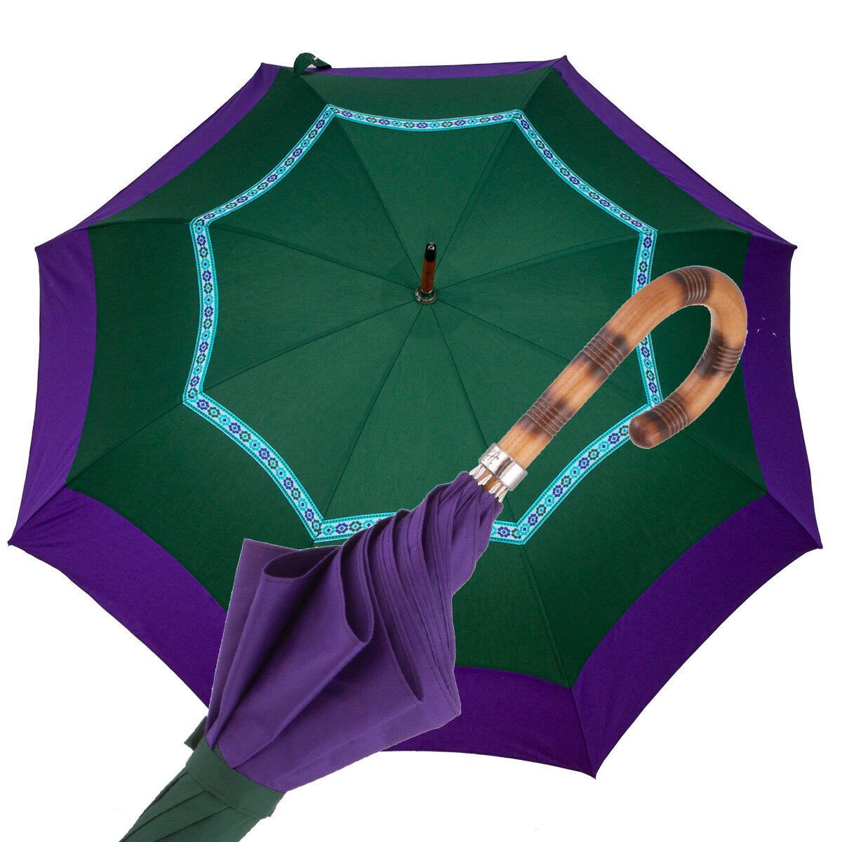 FA  852 OMBRELLO COTONE CON PASSAMANERIA