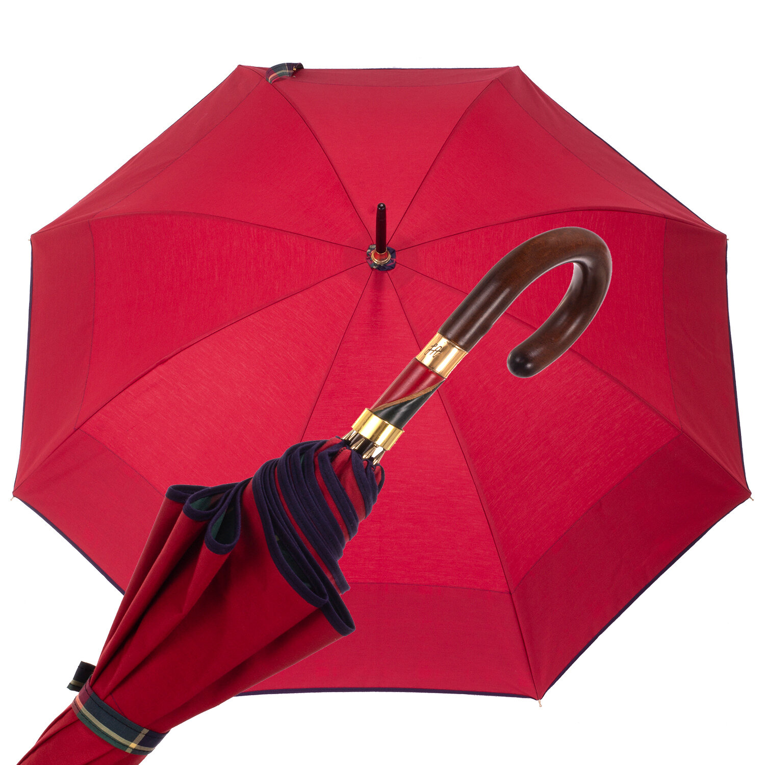 Ombrello rosso con bordo interno FA 856