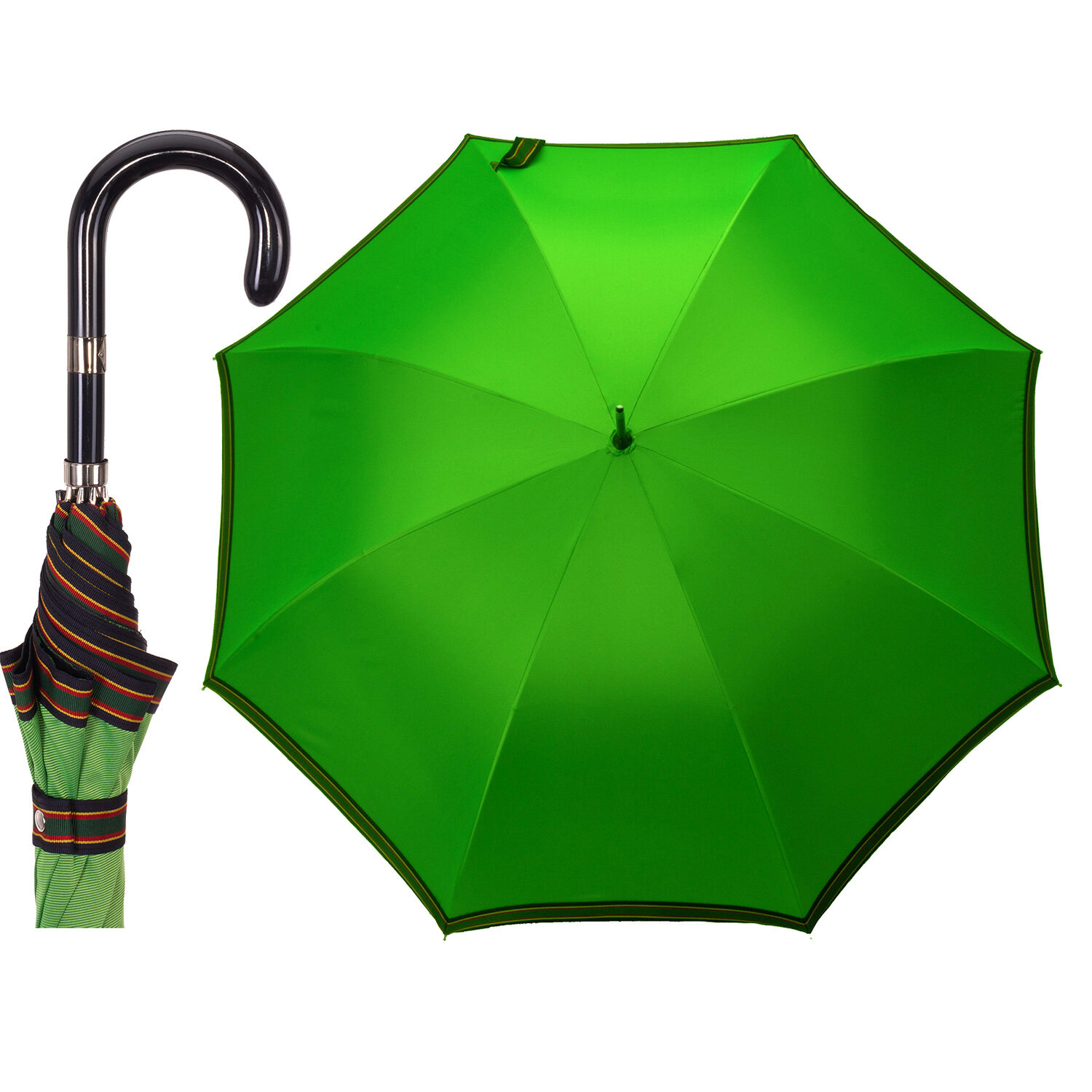 FA 471  Ombrello automatico verde con passamanera