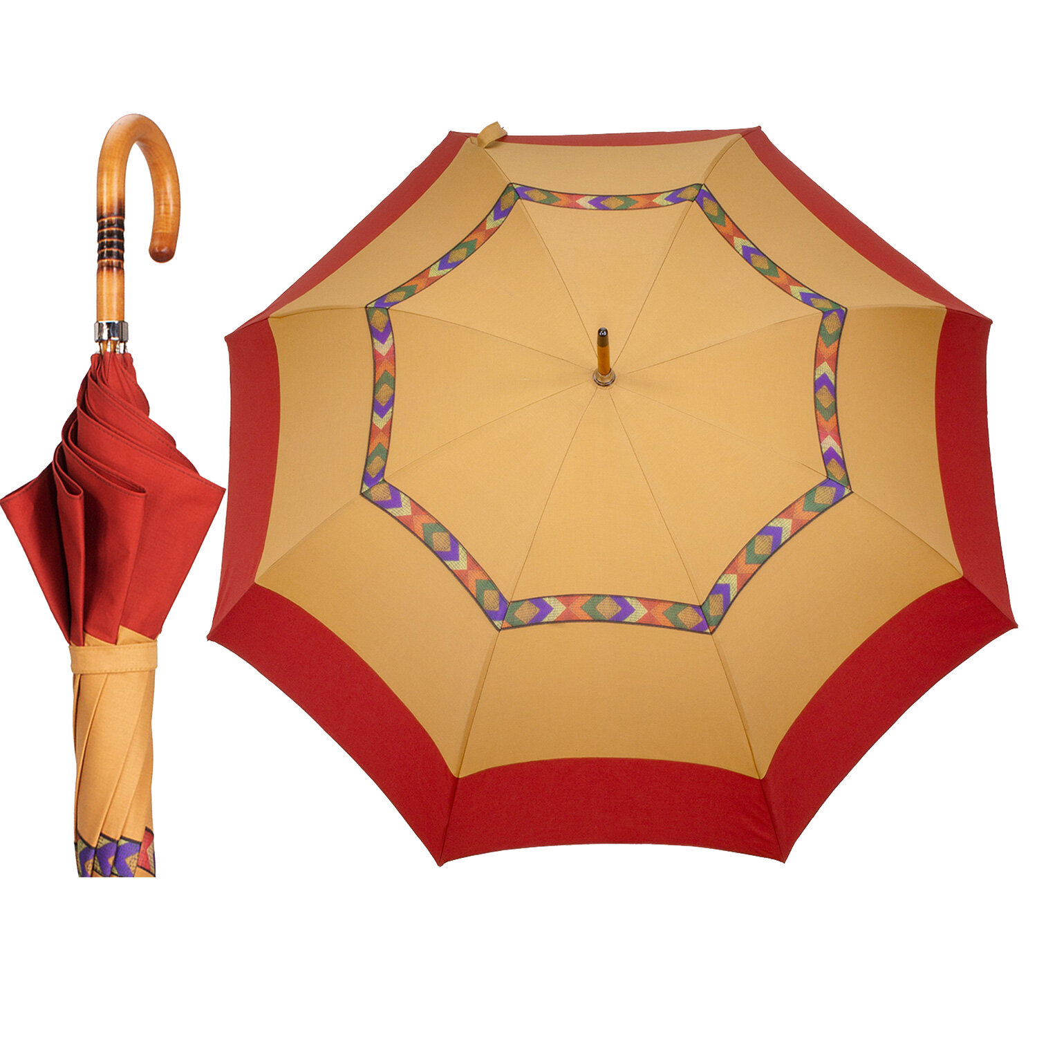 FA  851 OMBRELLO COTONE CON PASSAMANERIA