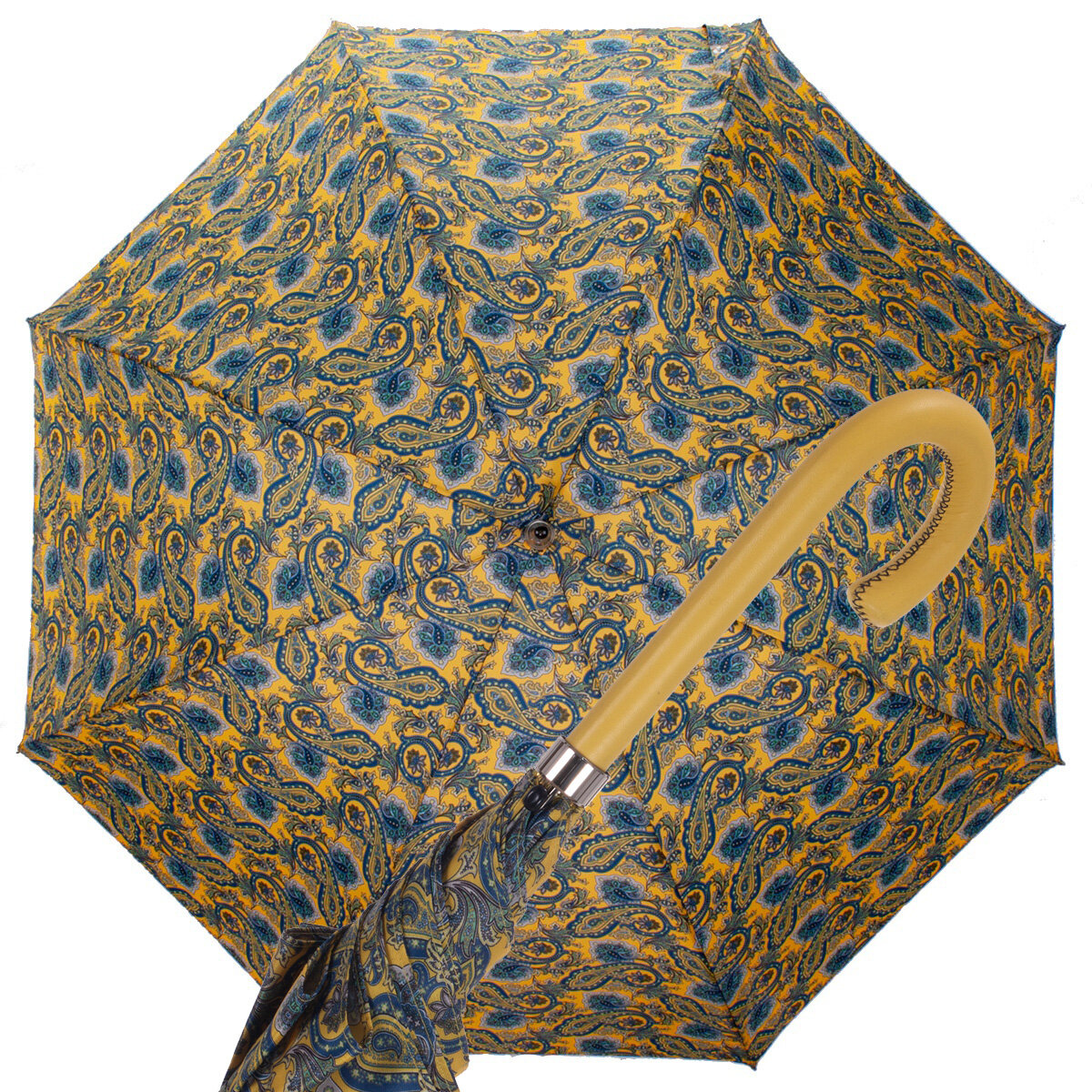  Ombrello automatico donna paisley giallo Fa 9813