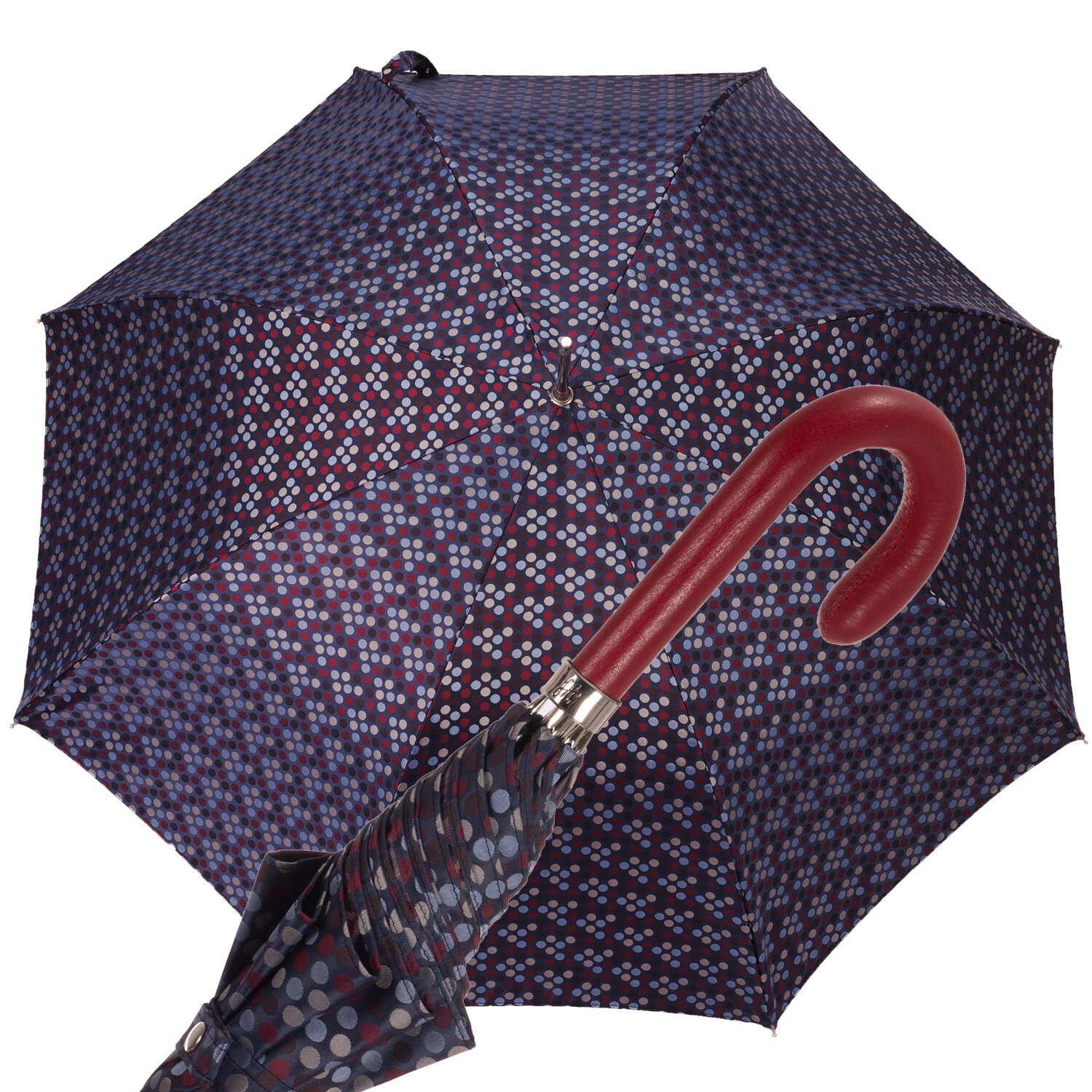 FA 9811 Ombrello automatico donna fantasia pois bordò