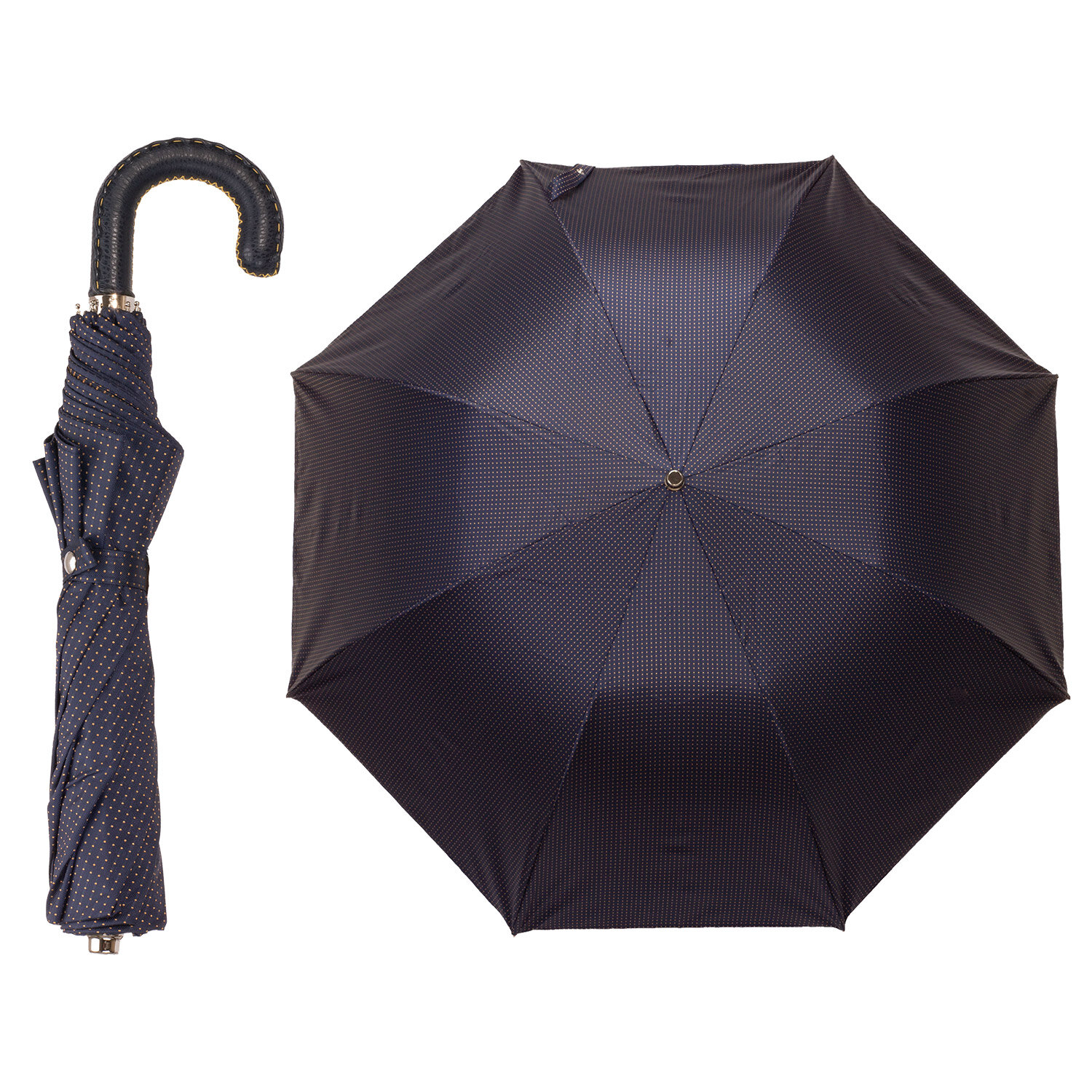 Art. TB5400. 2  Ombrello pieghevole automatico pois giallo