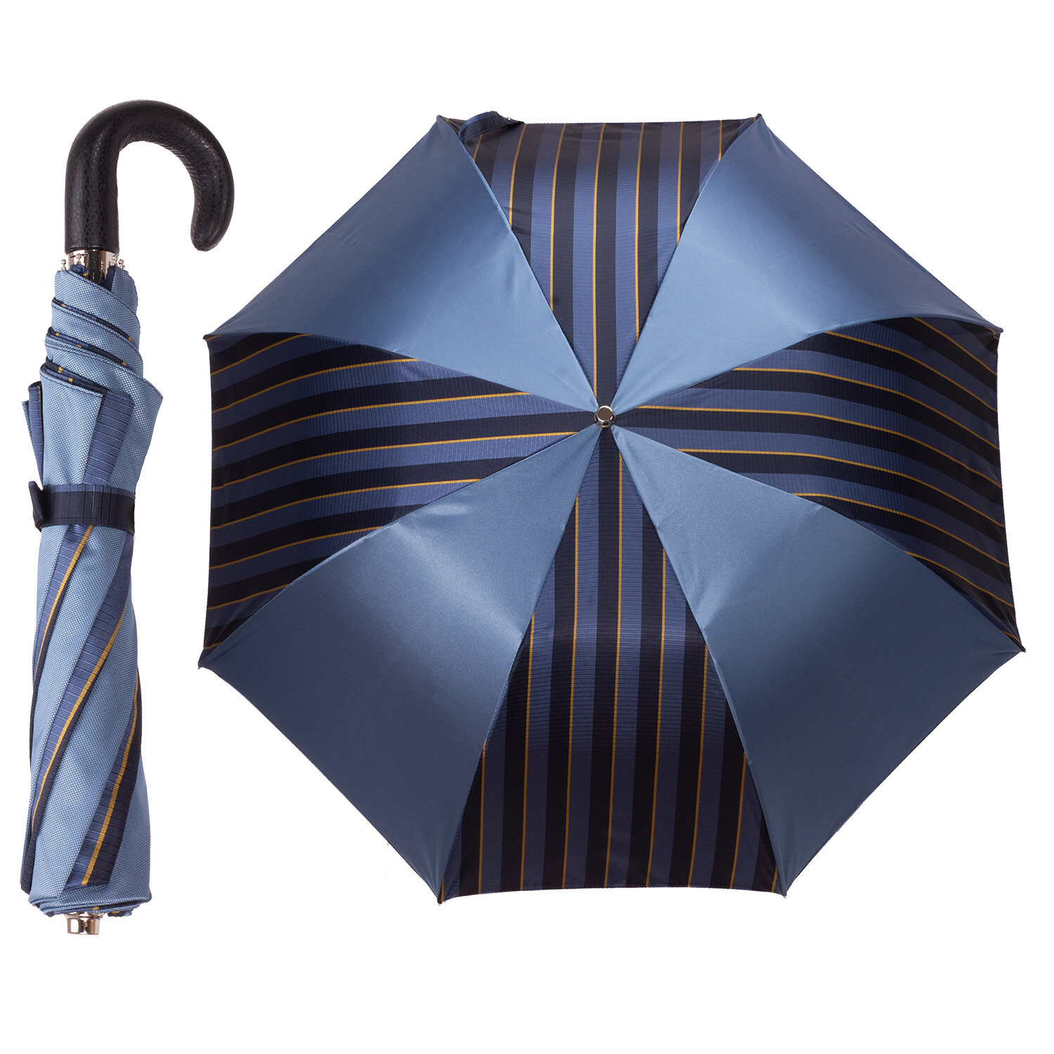 Art. TB12400. 1  Ombrello pieghevole bicolore pelle