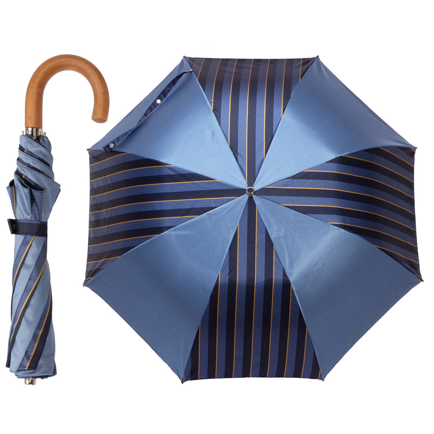 Art. TB12400. 1  Ombrello pieghevole bicolore malacca