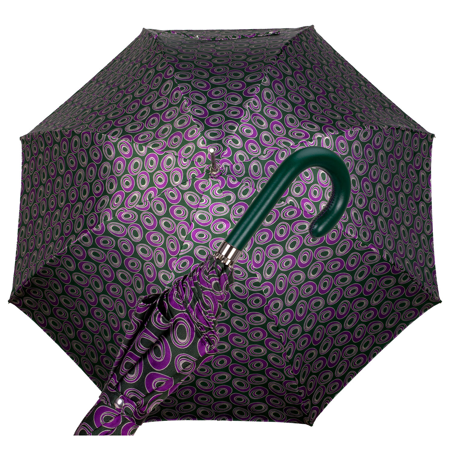 FA 989 Ombrello automatico donna fantasia verde