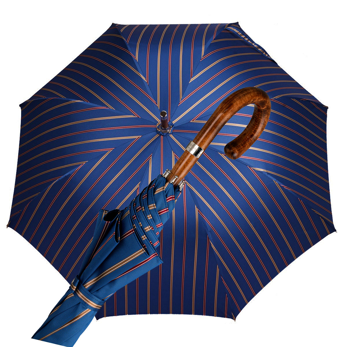 Art. 11200. 2  Ombrello  Piantino Maple Rigato azzurro