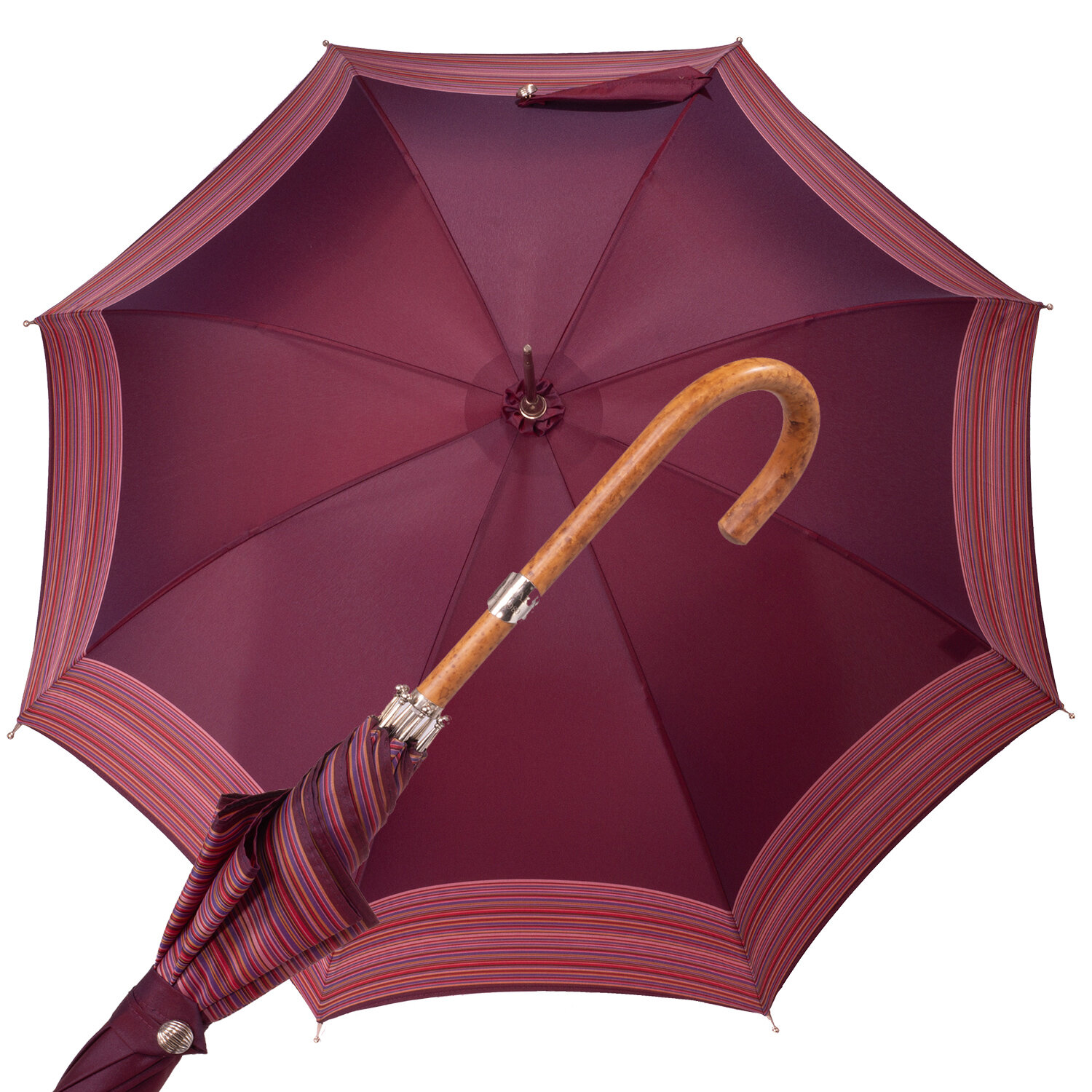 Parasole bordo rigato malacca v25