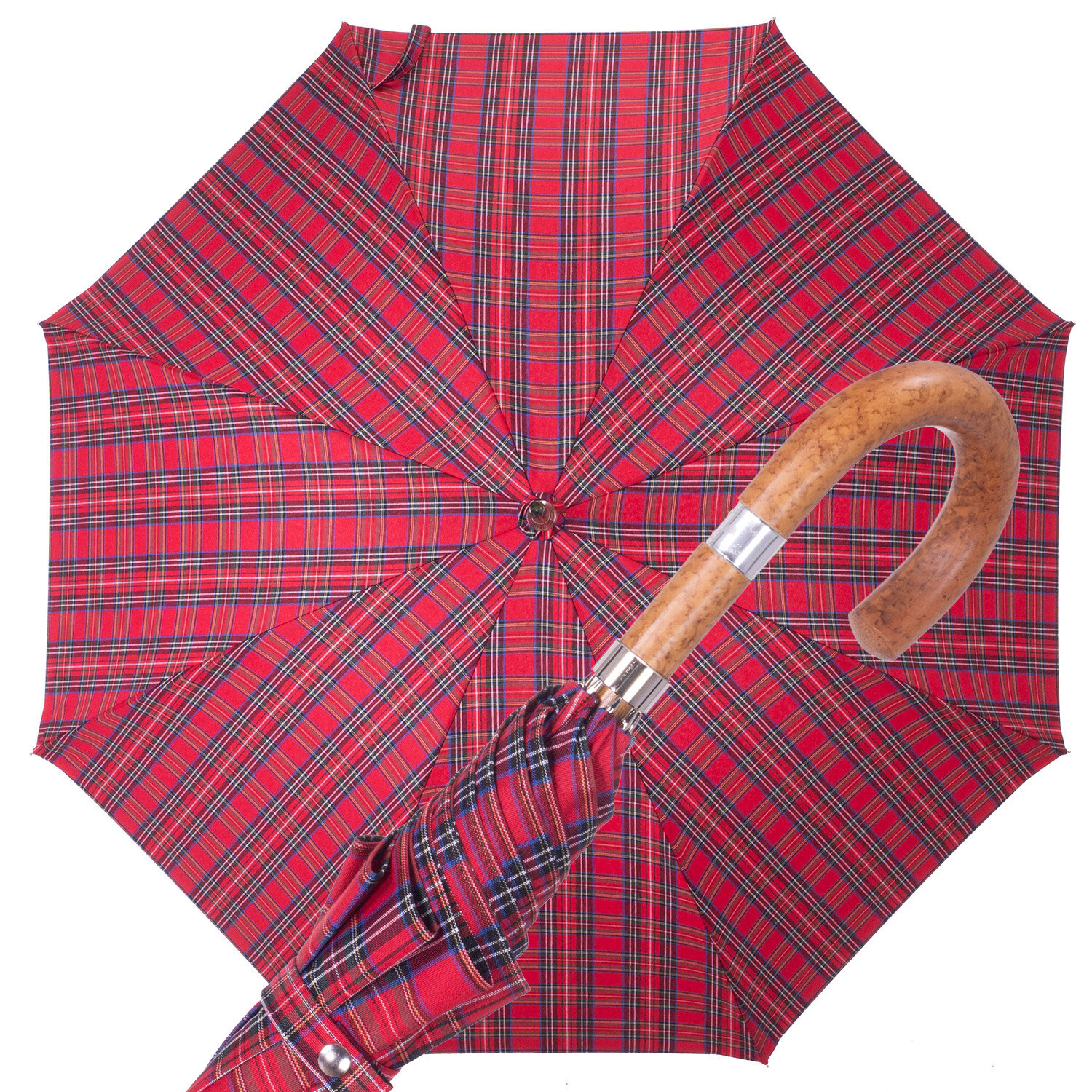 Ombrello Tartan rosso piccolo